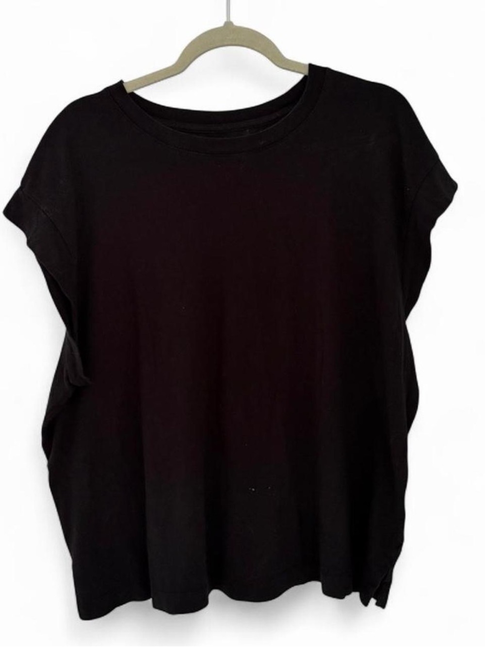 a new day Black Cap Sleeve Tank Top